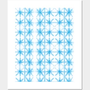 Shibori Tie Dye Pattern in Blue | Summer | Island Paradise| Tropical Posters and Art